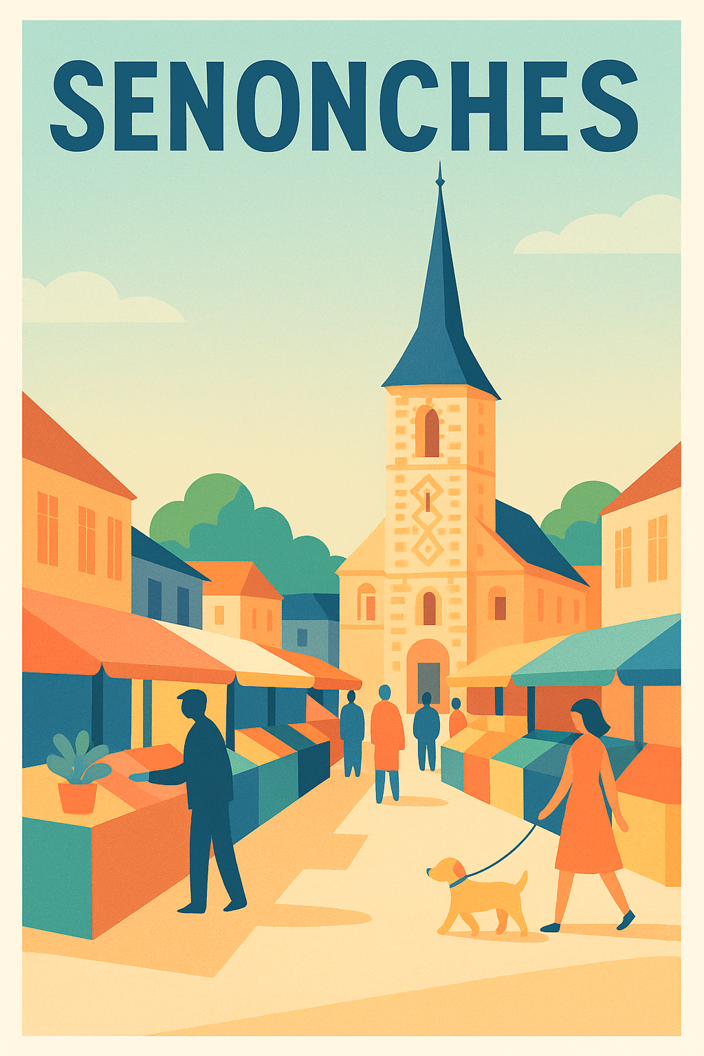 Affiche de Senonches - L'essence d'un marché au charme authentique