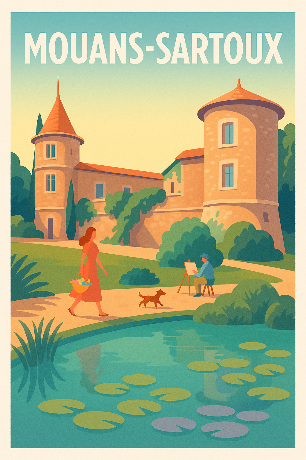 Affiche de Mouans-Sartoux - Charme et sérénité provençale