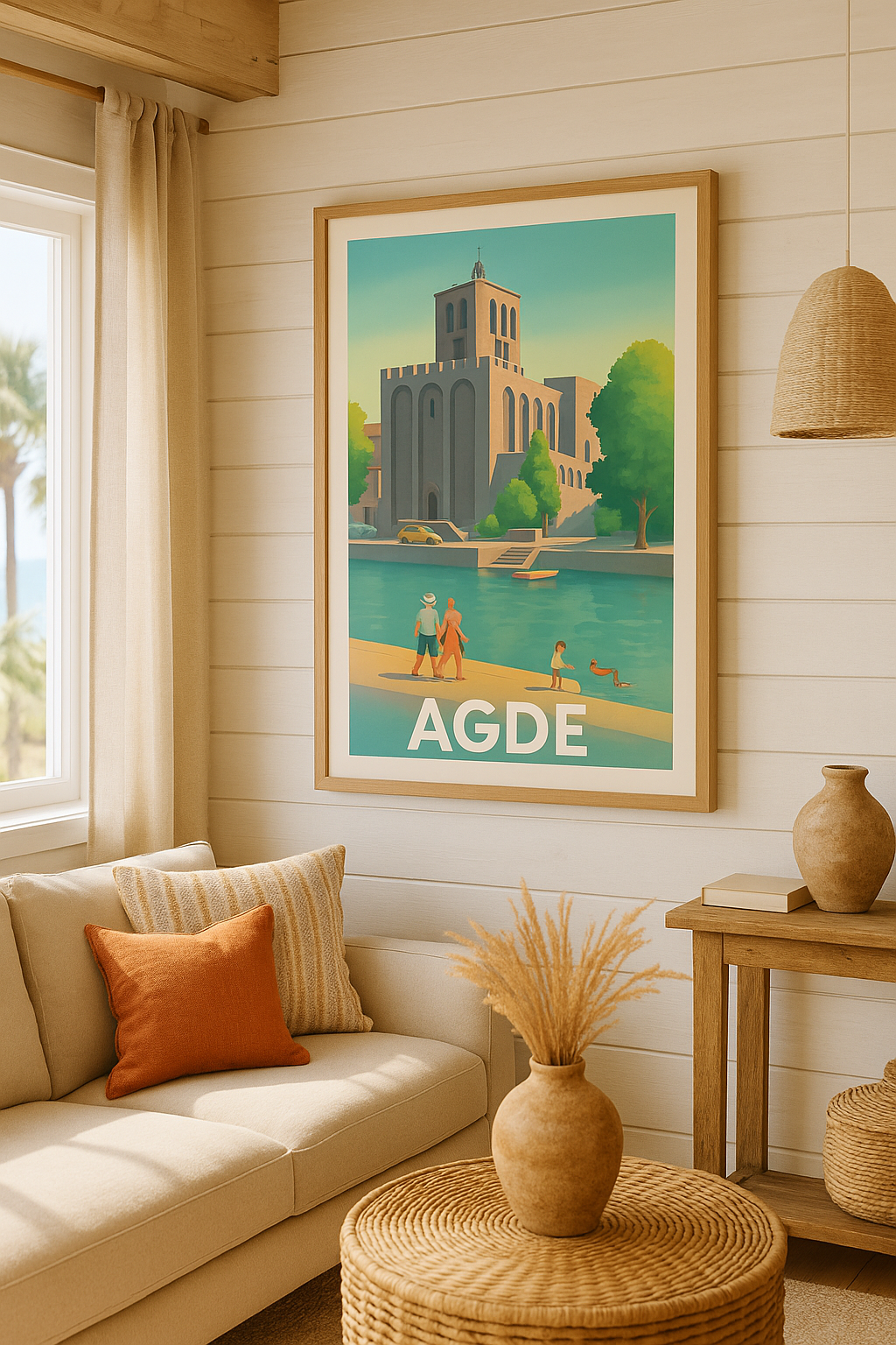 Affiche Agde - Balade au fil du fleuve - Afich