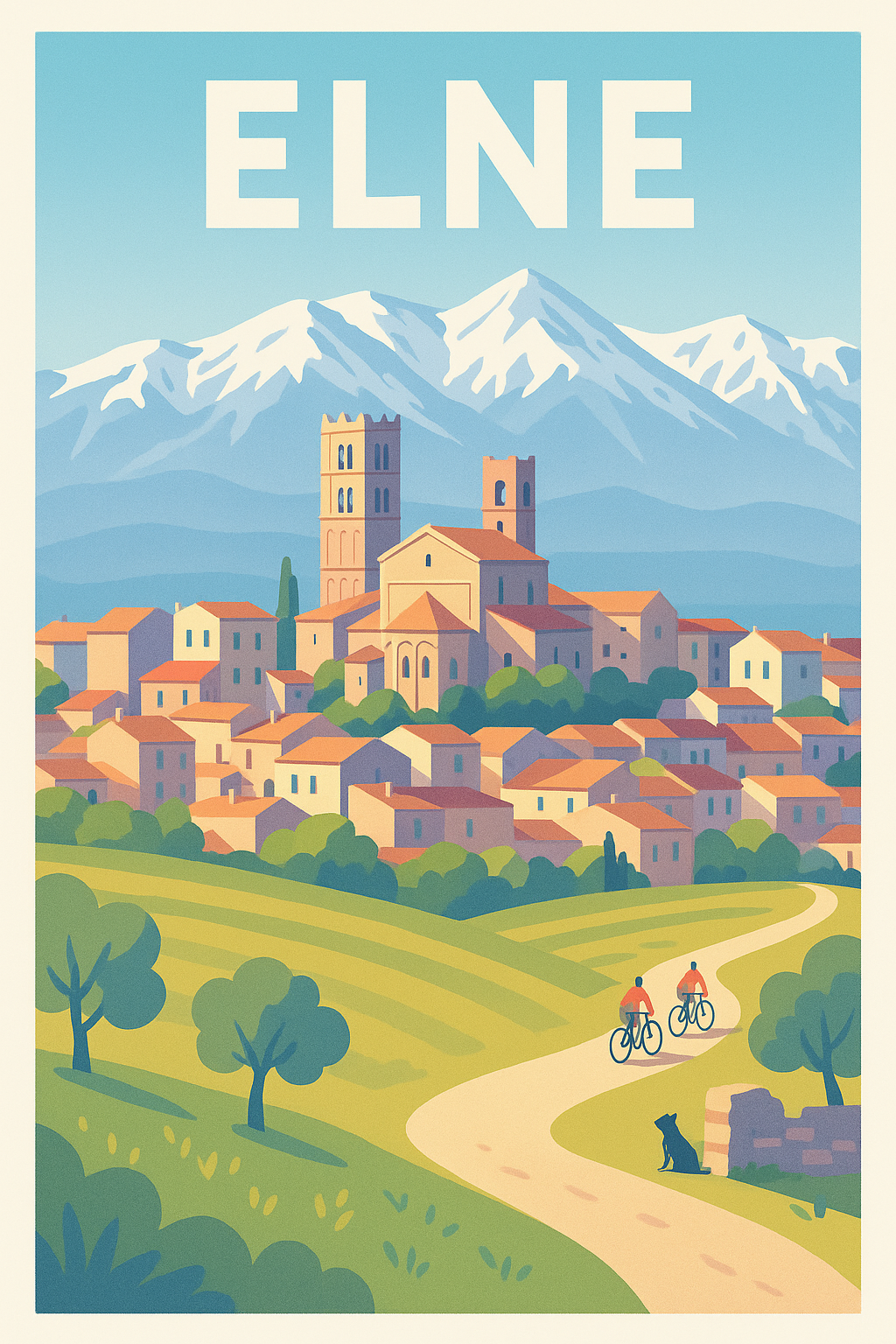 Affiche de Elne - Charme pittoresque et nature préservée