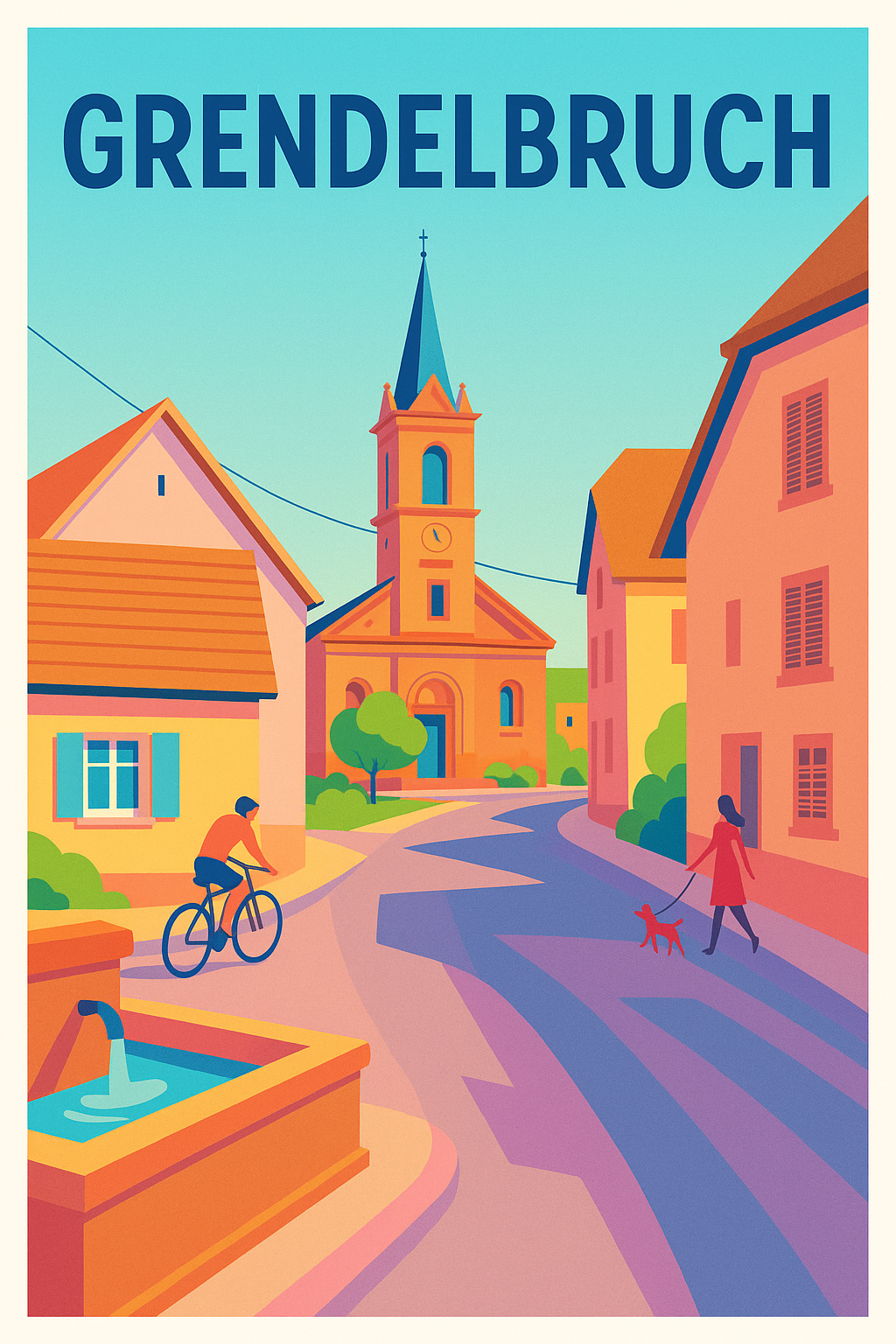 Affiche de Grendelbruch - Charme paisible au cœur du village