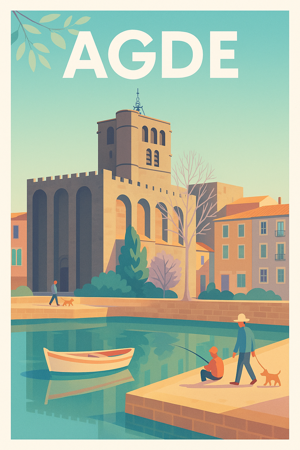 Affiche de Agde - Sérénité au bord de l'eau