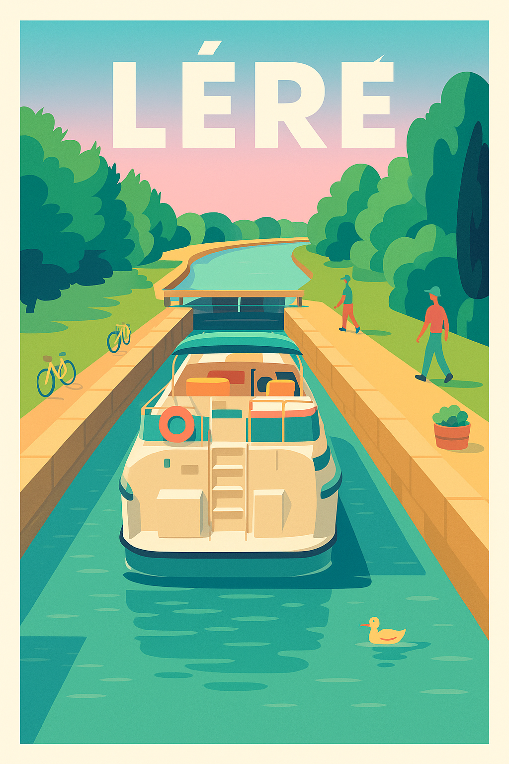 Affiche de Léré - Escapade paisible sur le canal