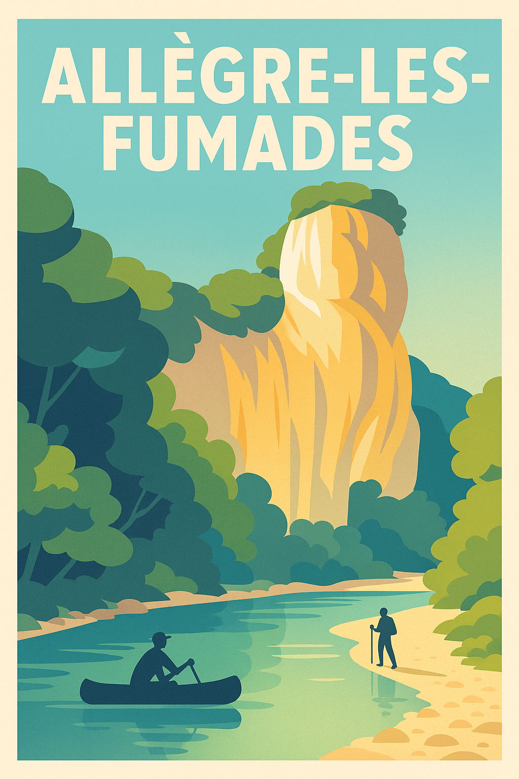 Affiche de Allègre-les-Fumades - Nature et aventures au cœur des Cévennes