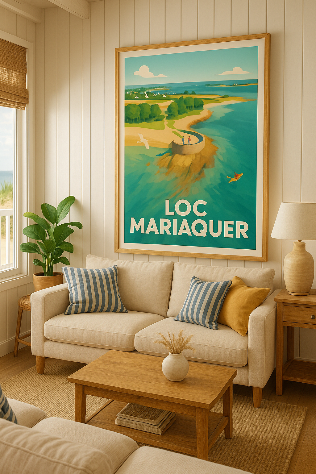 Mise en situation Affiche de Loc Mariaquer - Évasion et nature en bord de mer
