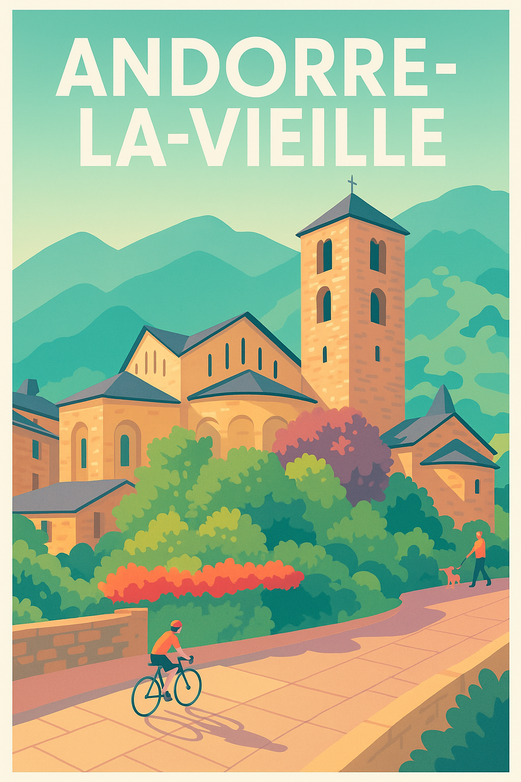 Affiche de Andorre-la-Vieille - Charme et nature au cœur des Pyrénées