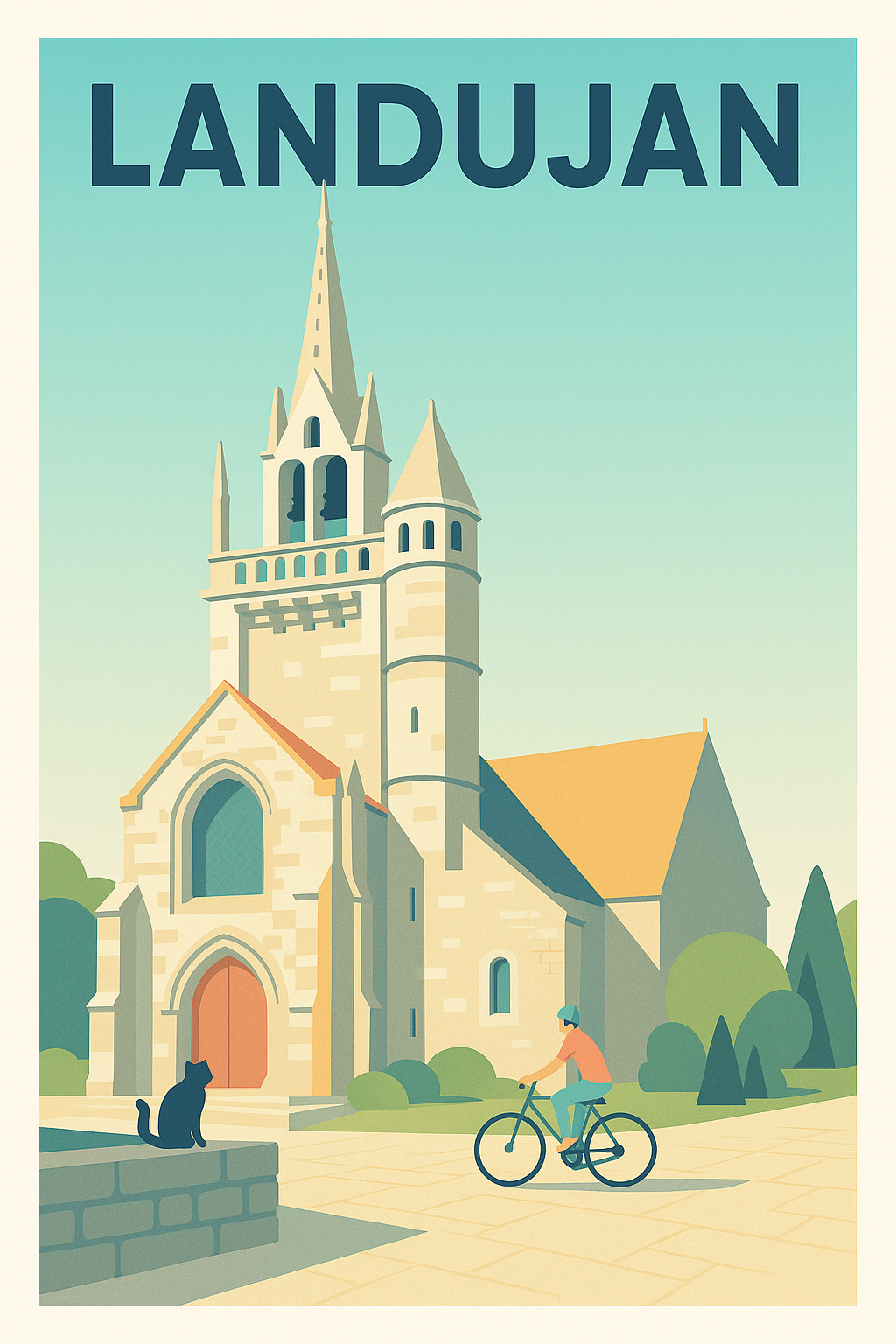 Affiche de Landujan - Charme et Quiétude Bretonne