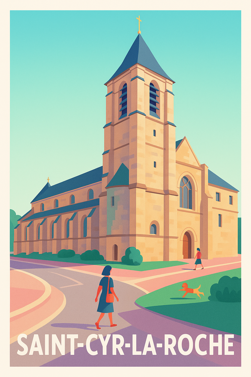 Affiche de Saint-Cyr-la-Roche - Charme et sérénité au cœur de la ville