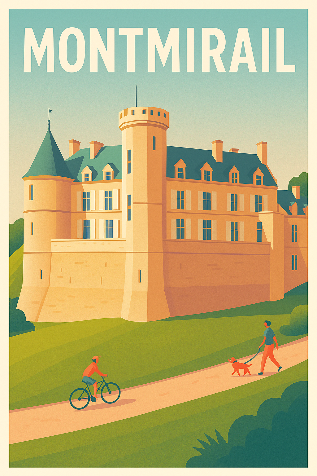 Affiche de Montmirail - L'élégance du château et ses promenades paisibles
