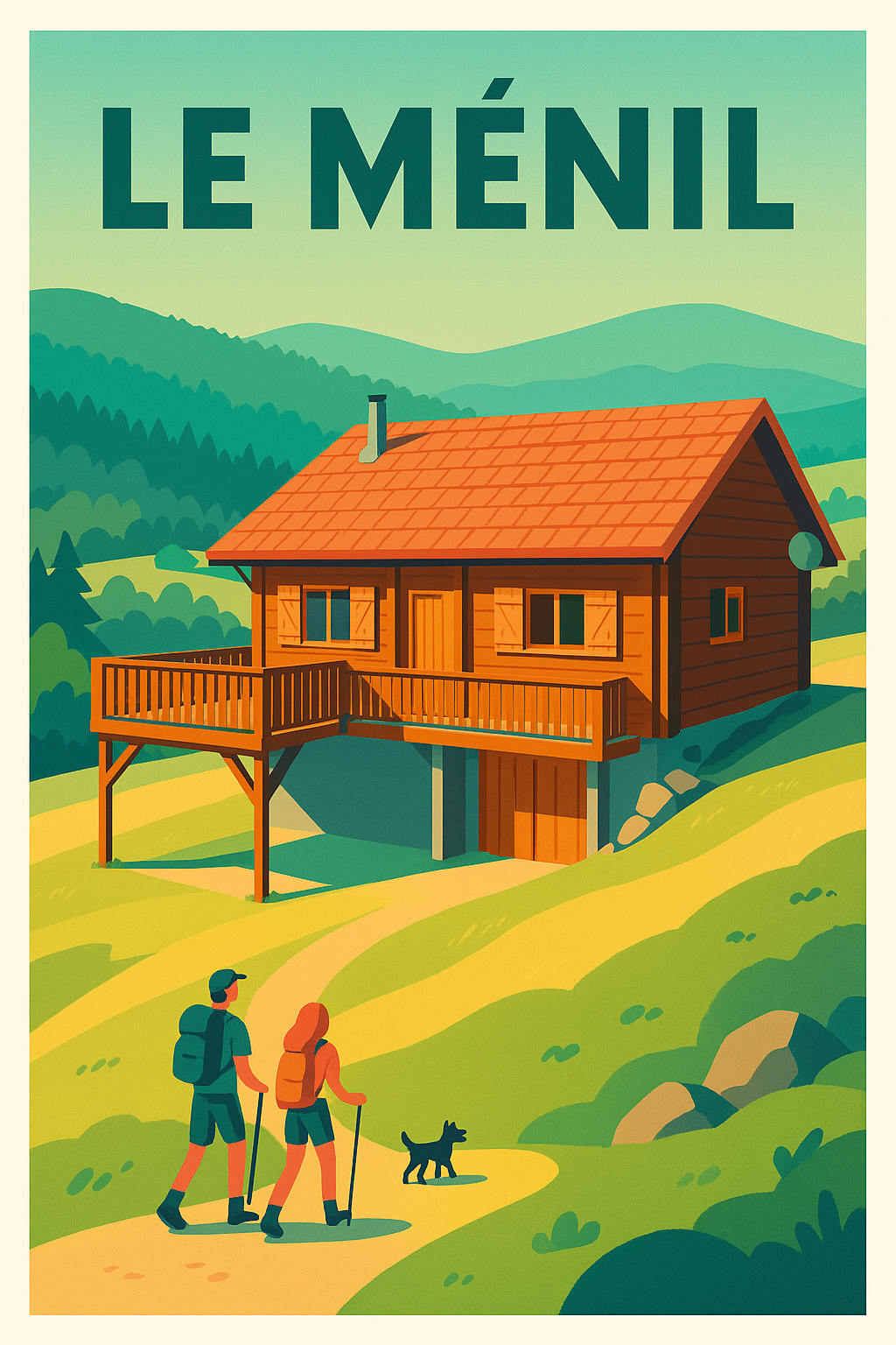Affiche de Le Ménil - L'évasion nature au cœur des montagnes