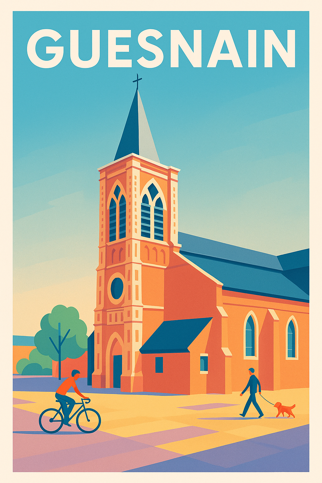 Affiche de Guesnain - Charme architectural au cœur de la ville