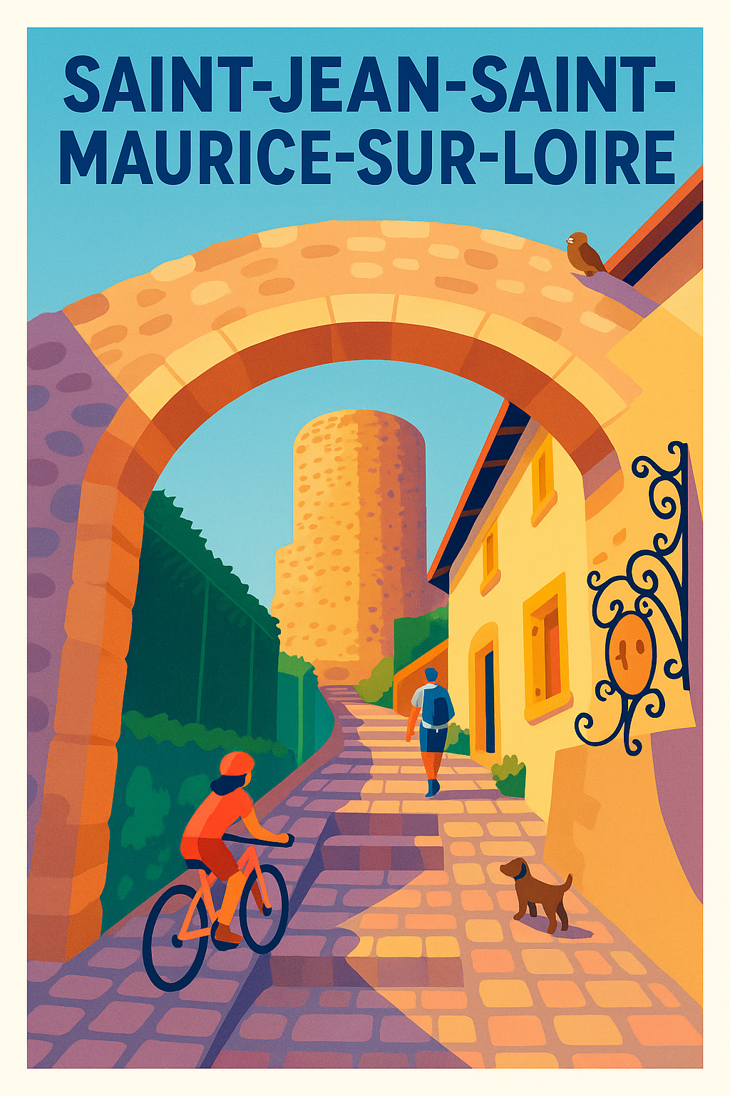 Affiche de Saint-Jean-Saint-Maurice-sur-Loire - Charme pittoresque et ambiance authentique