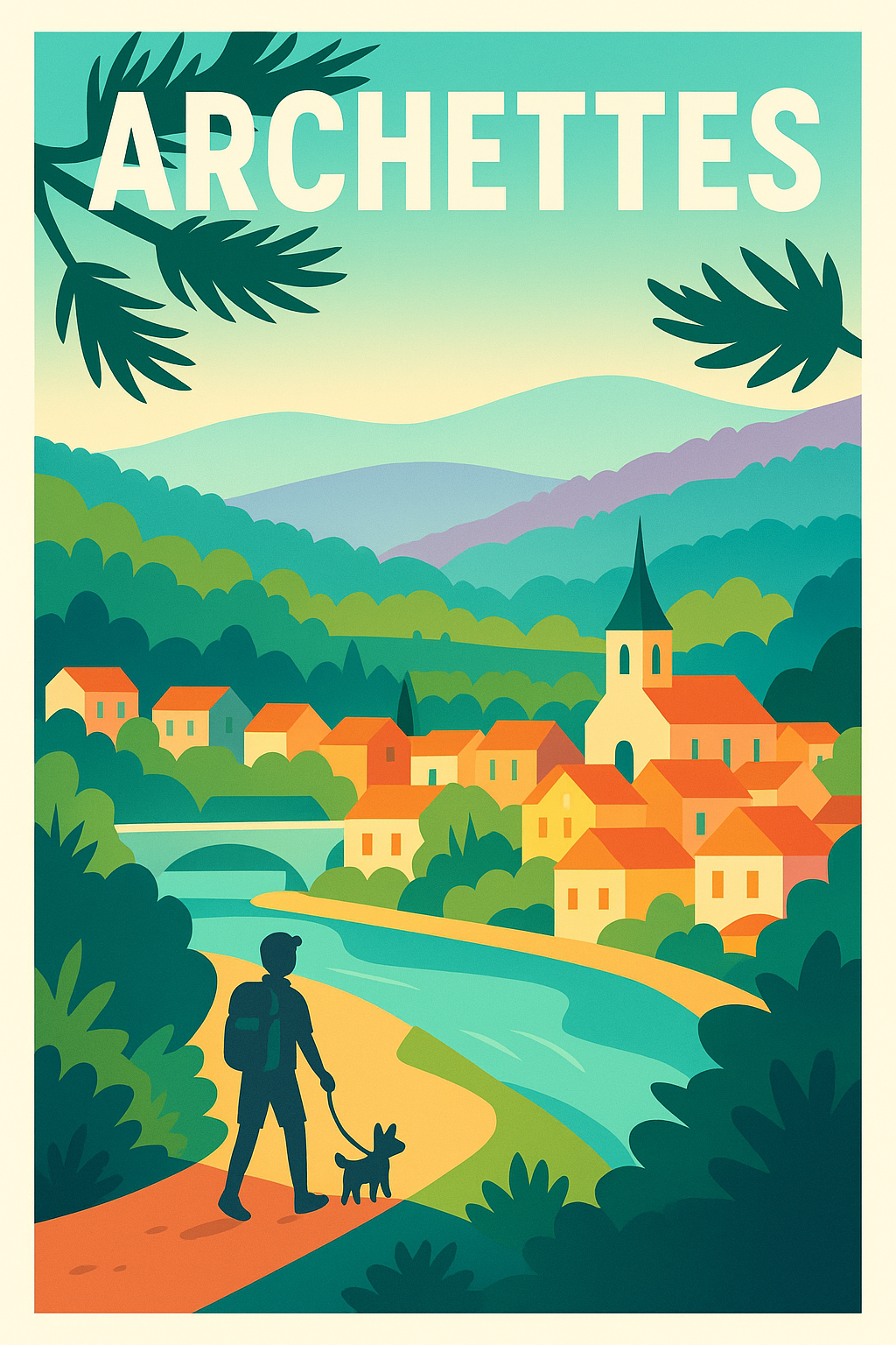 Affiche de Archettes - Un village de charme au cœur de la nature