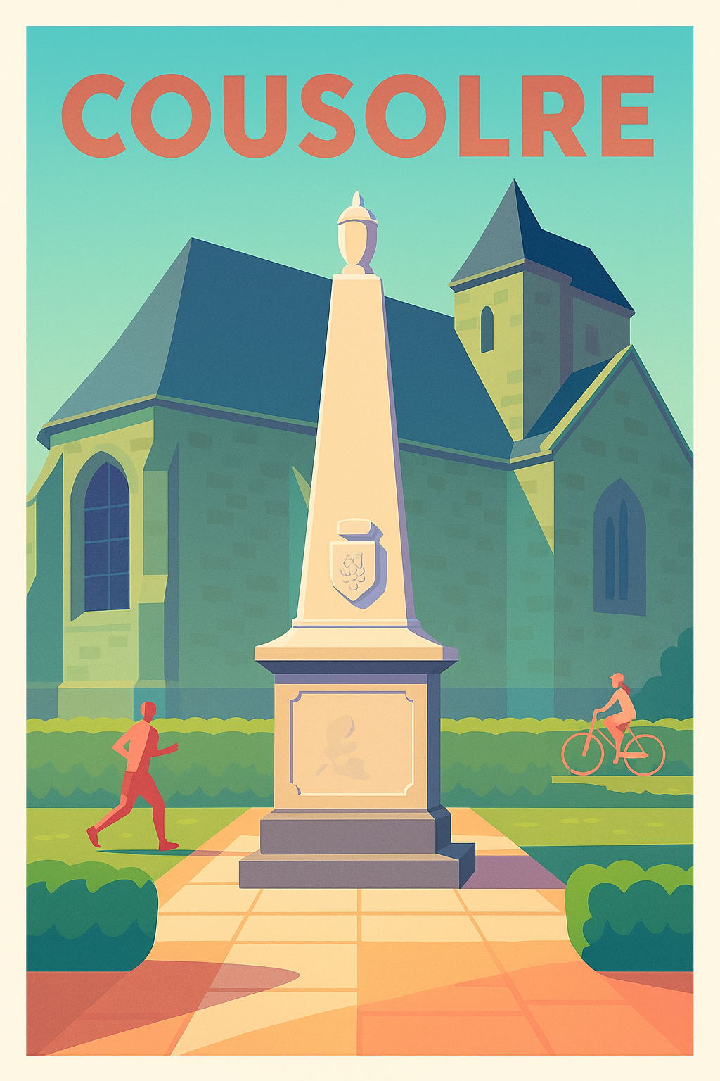 Affiche de Cousolre - L'élégance tranquille du patrimoine local