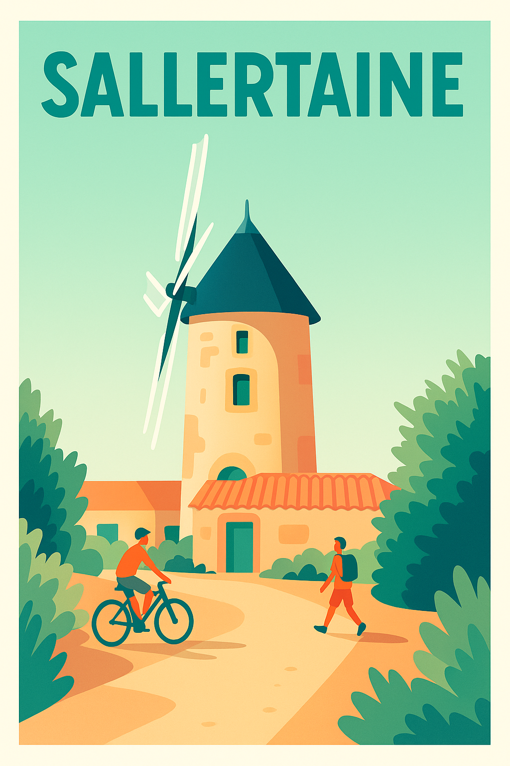 Affiche de Sallertaine - Charme et douceur d'une balade pittoresque