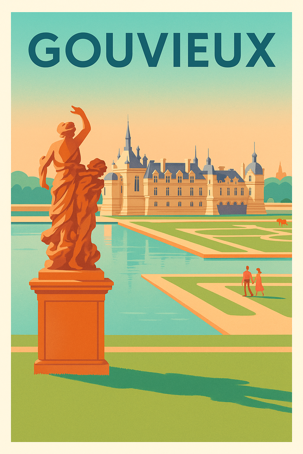 Affiche de Gouvieux - Élégance et Sérénité au Château