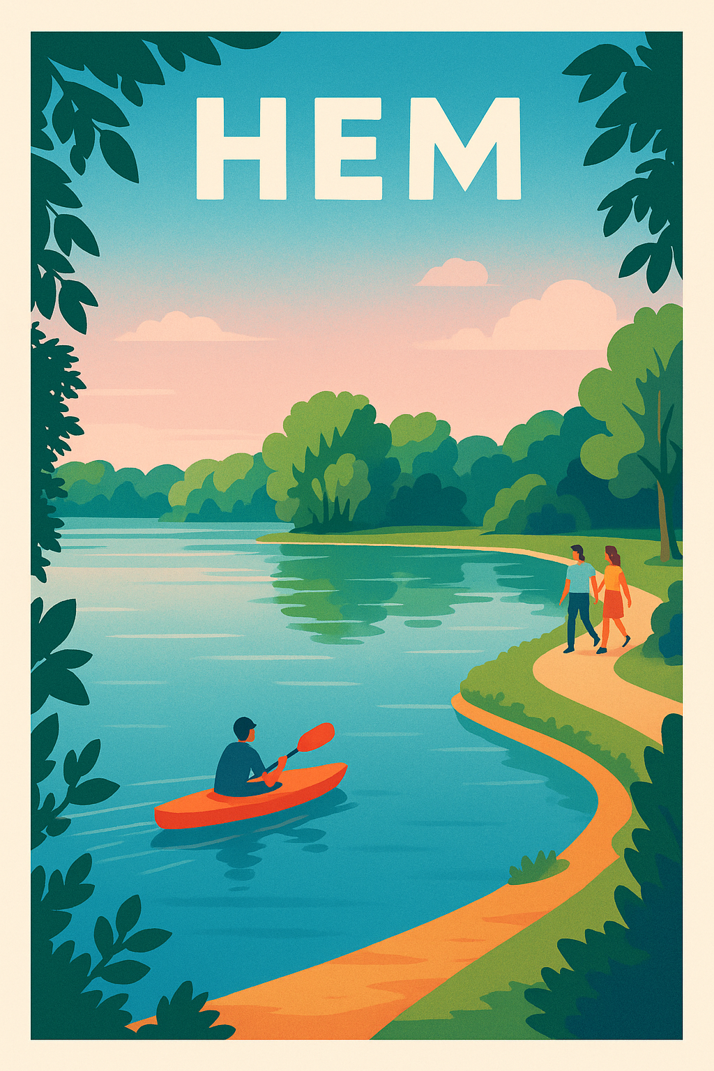Affiche de Hem - Sérénité au fil de l'eau