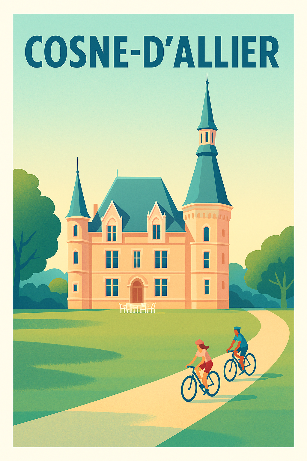 Affiche de Cosne-d'Allier - Charme et douceur au fil de la Loire