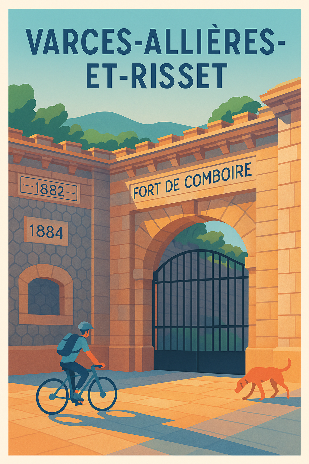 Affiche de Varces-Allières-et-Risset - L'entrée historique du Fort de Comboire