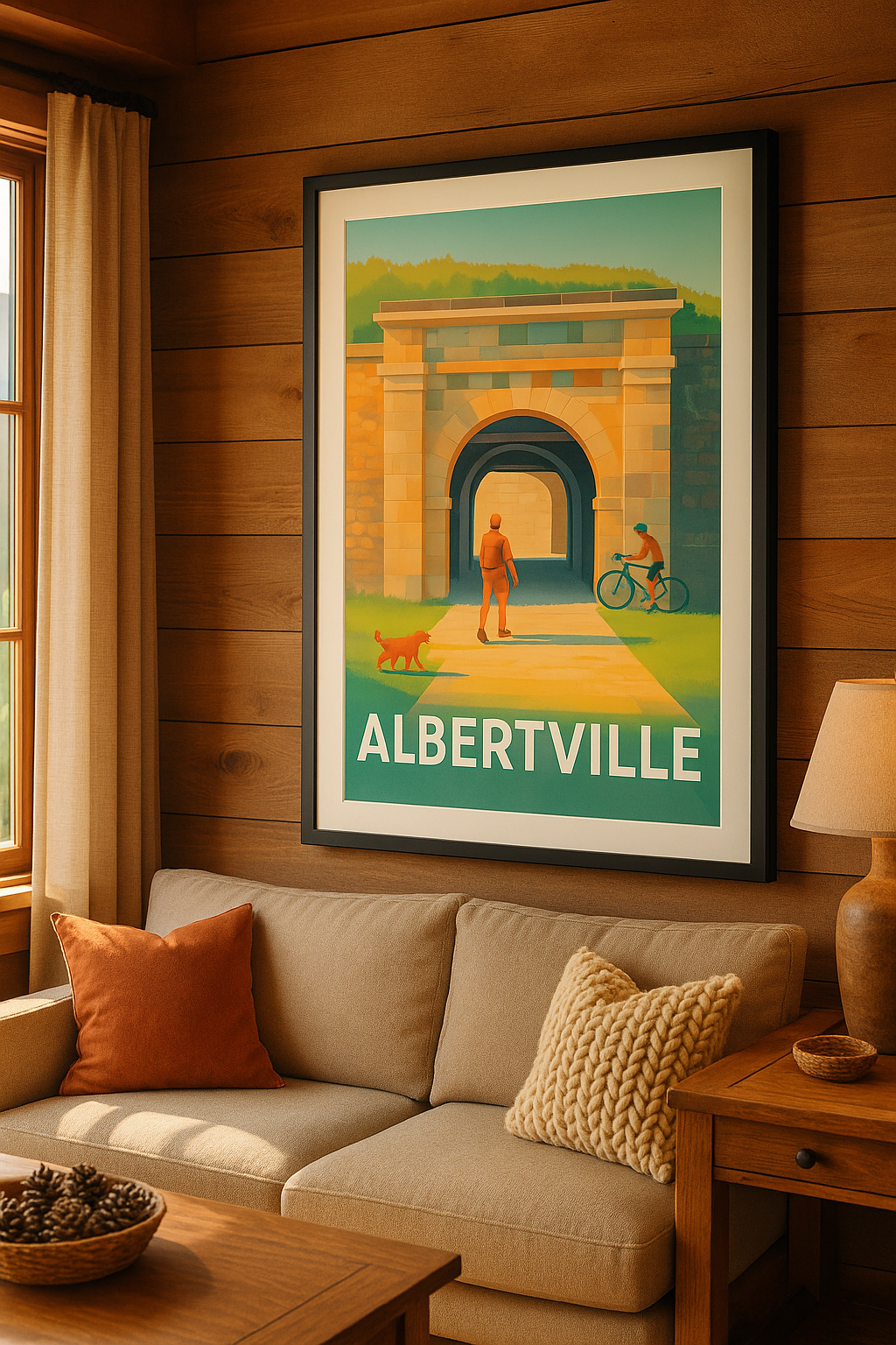 Mise en situation Affiche Albertville - Invitation à la découverte au cœur des fortifications