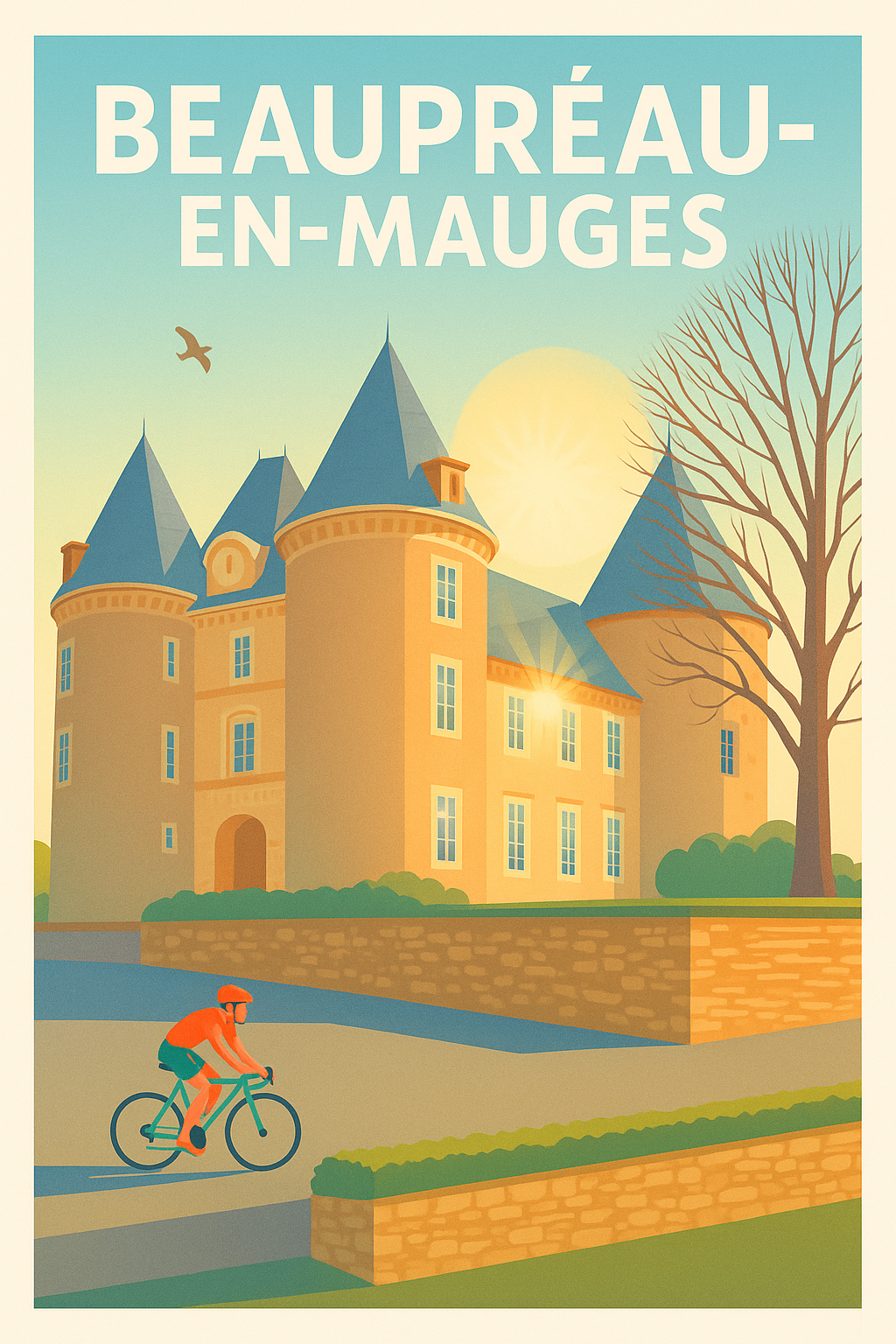 Affiche de Beaupréau-en-Mauges - Charme et Sérénité en Pays de la Loire