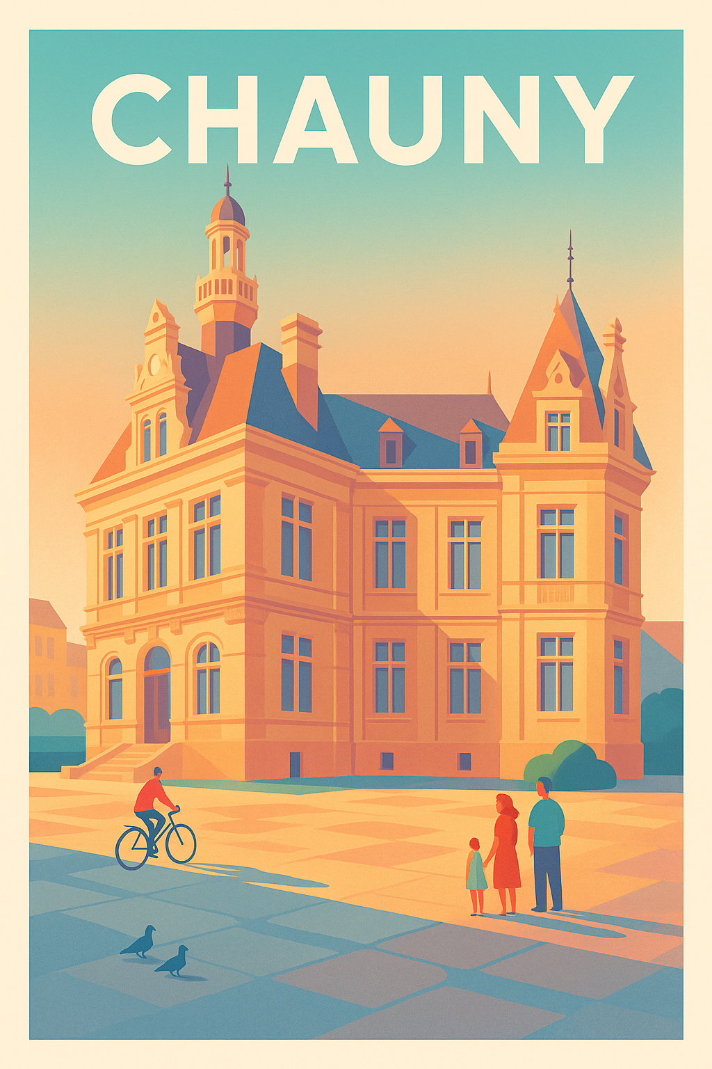 Affiche de Chauny - L'élégance historique au cœur de la ville