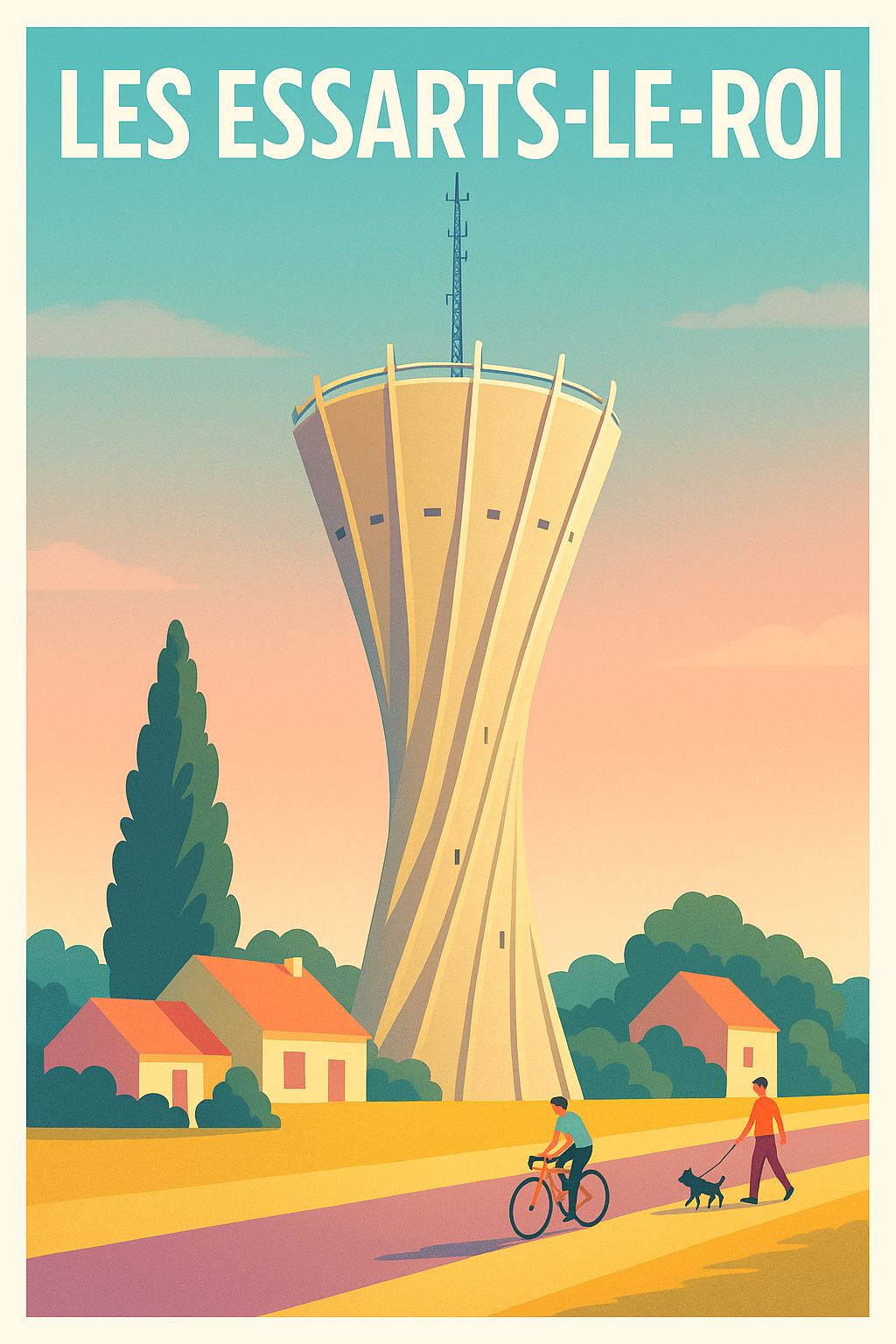 Affiche de Les Essarts-le-Roi - L'emblème architectural au cœur de la nature