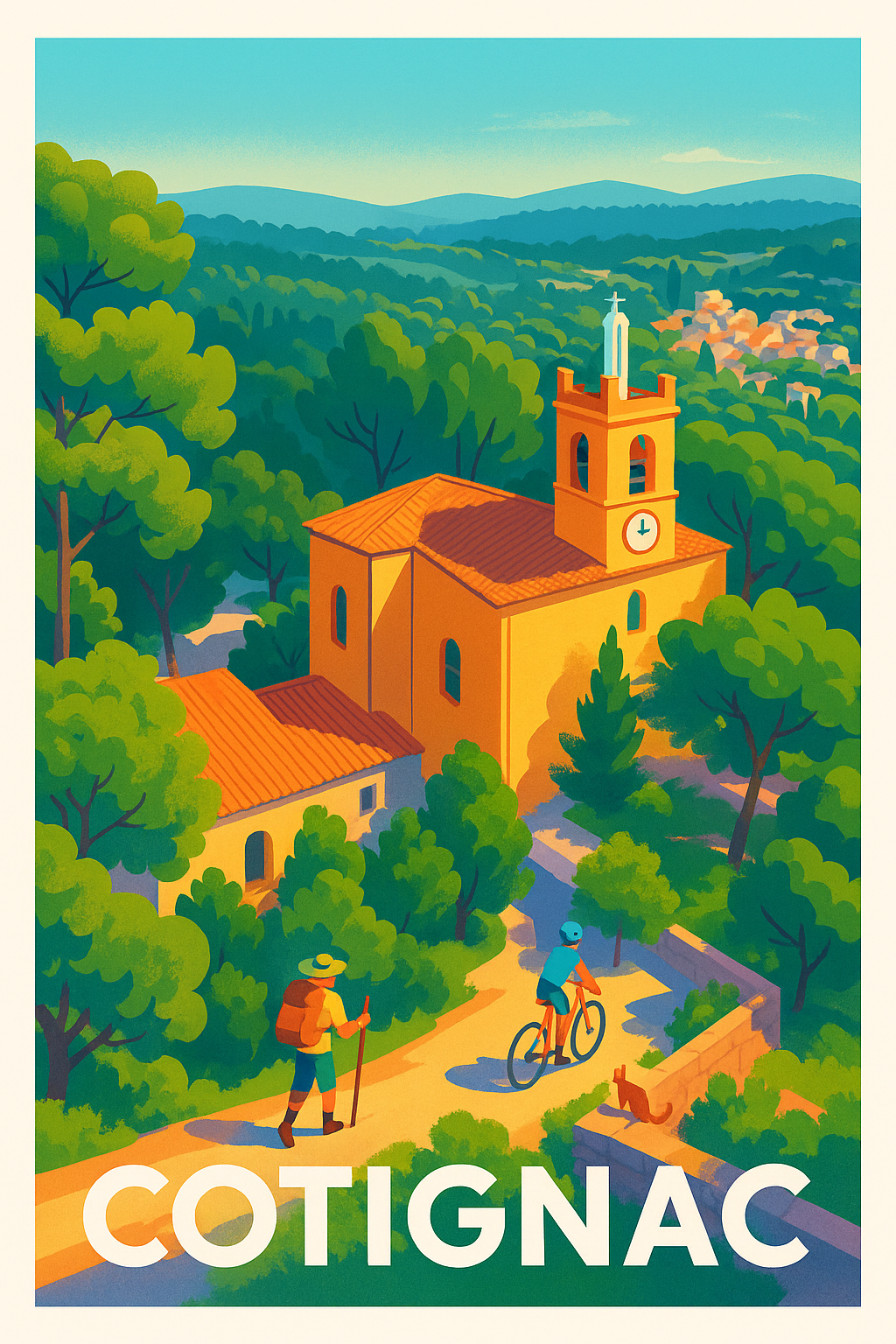 Affiche de Cotignac - Charme Provençal et nature préservée