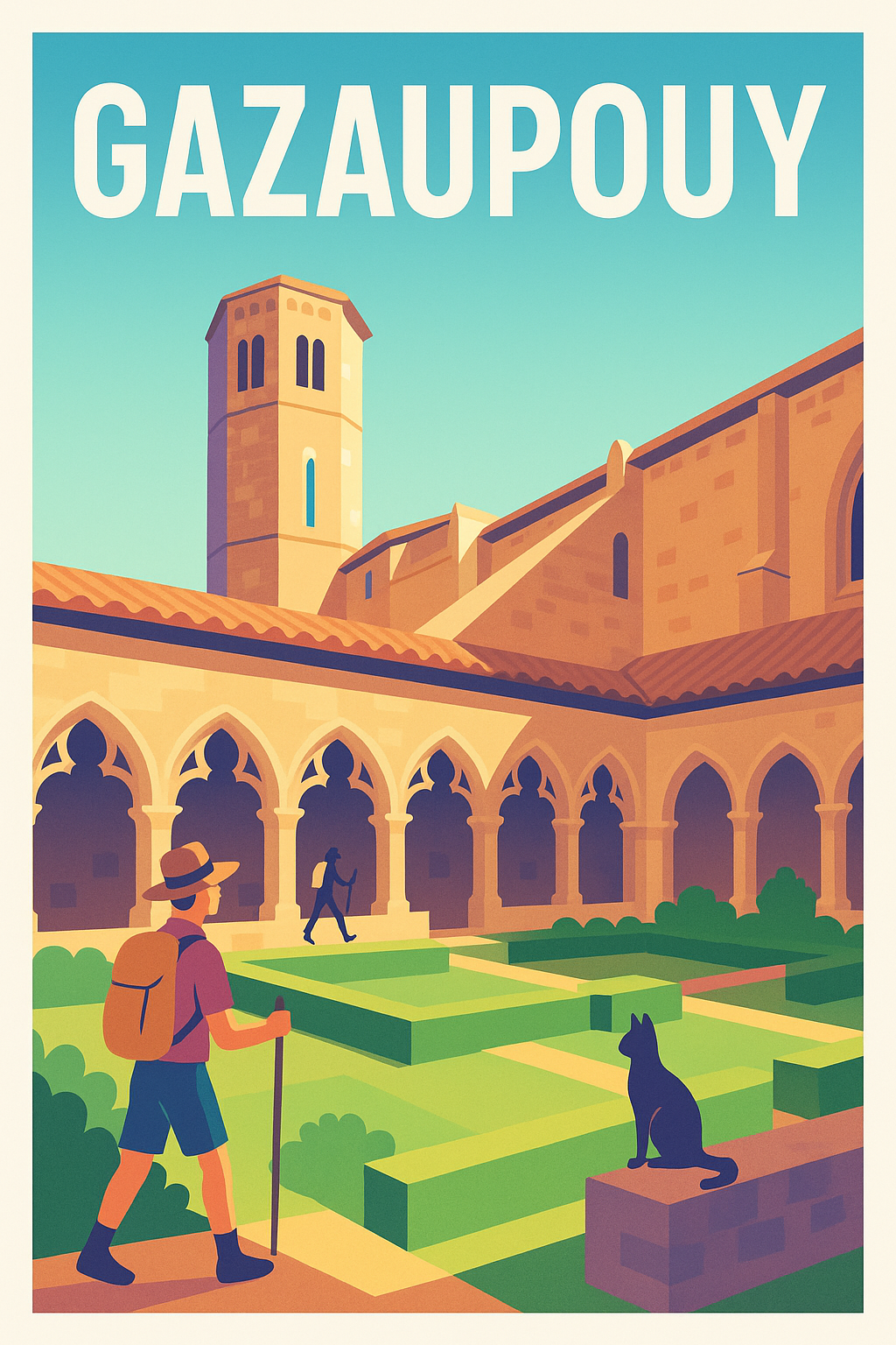 Affiche de Gazaupouy - L'élégance historique au cœur du Gers