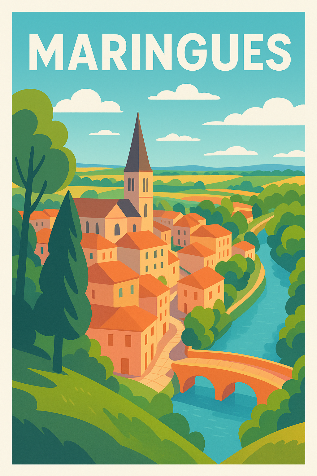 Affiche de Maringues - Charme bucolique au cœur de la nature