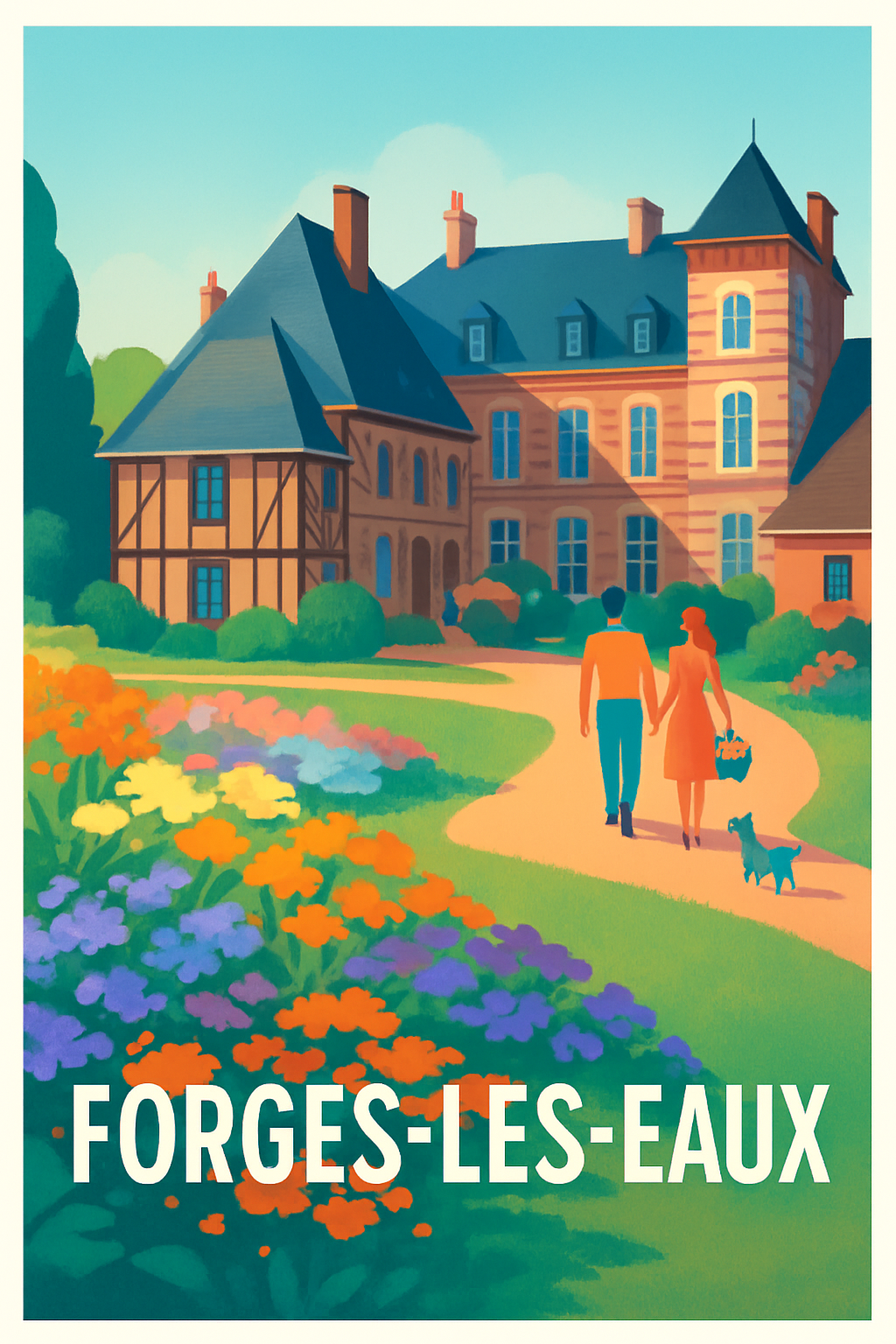 Affiche de Forges-les-Eaux - Promenade bucolique au cœur de l'élégance normande