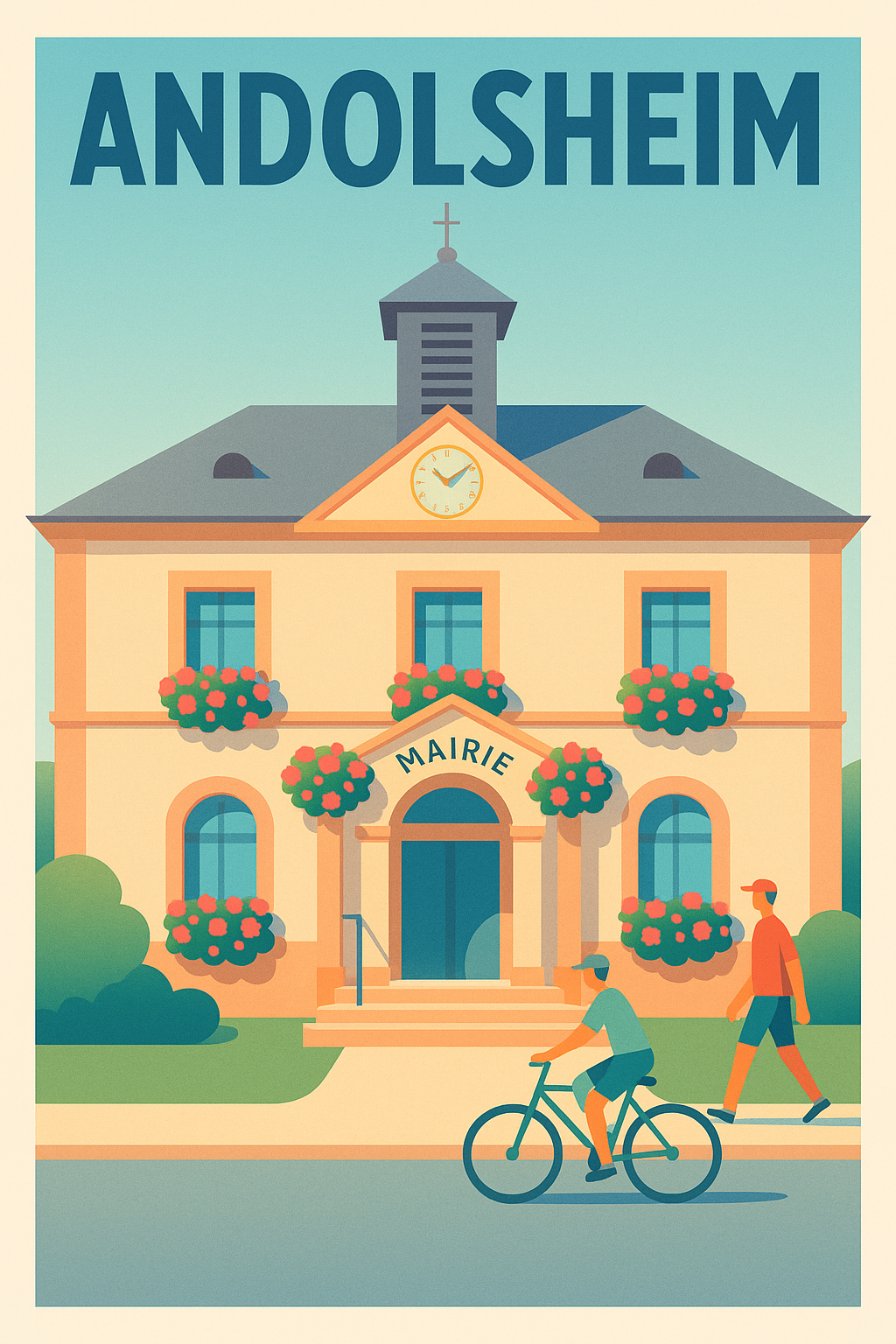 Affiche de Andolsheim - Charme et douceur de la mairie fleurie