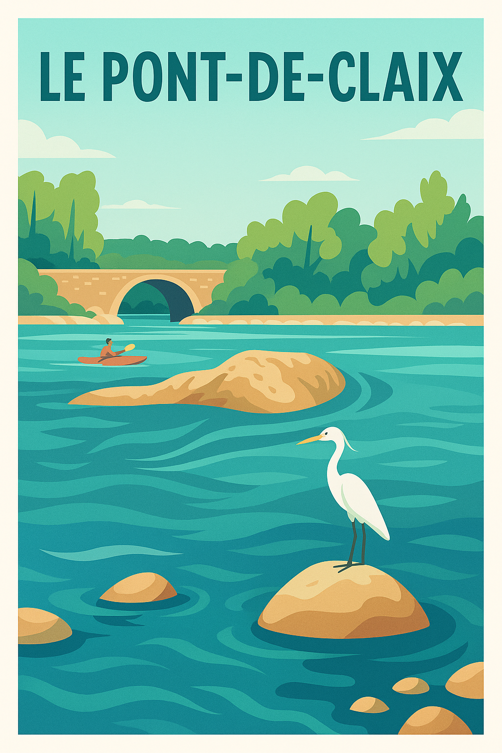 Affiche de Le Pont-de-Claix - Tranquillité au fil de l'eau