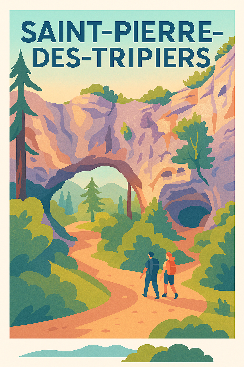 Affiche de Saint-Pierre-des-Tripiers - Évasion Nature et Randonnée