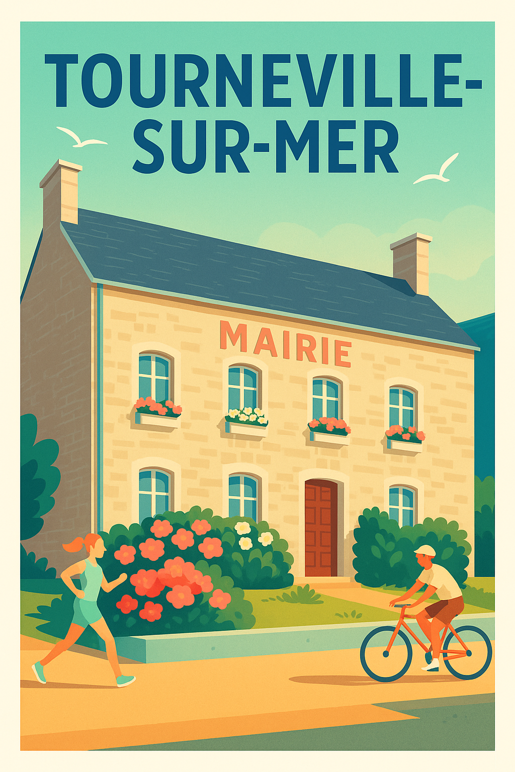 Affiche de Tourneville-sur-Mer - Charme et tranquillité au cœur de la mairie