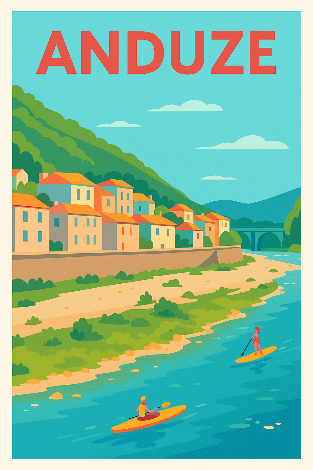 Affiche de Anduze - L'évasion au fil de la rivière