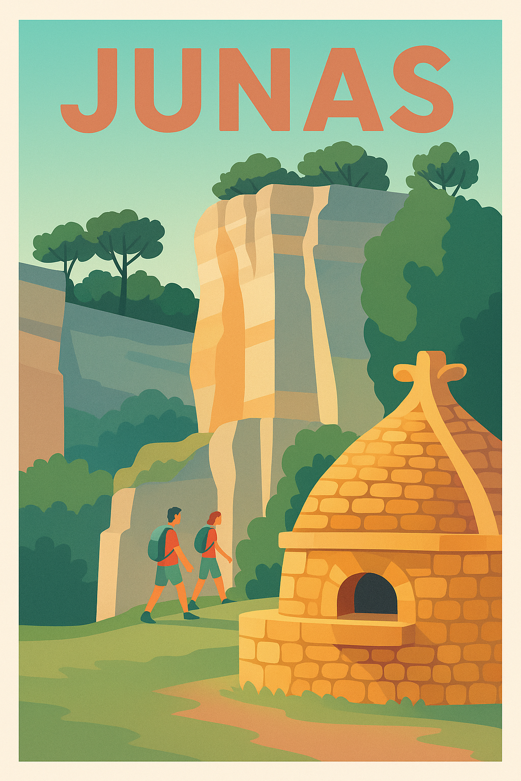 Affiche de Junas - Escapade Nature et Patrimoine Authentique