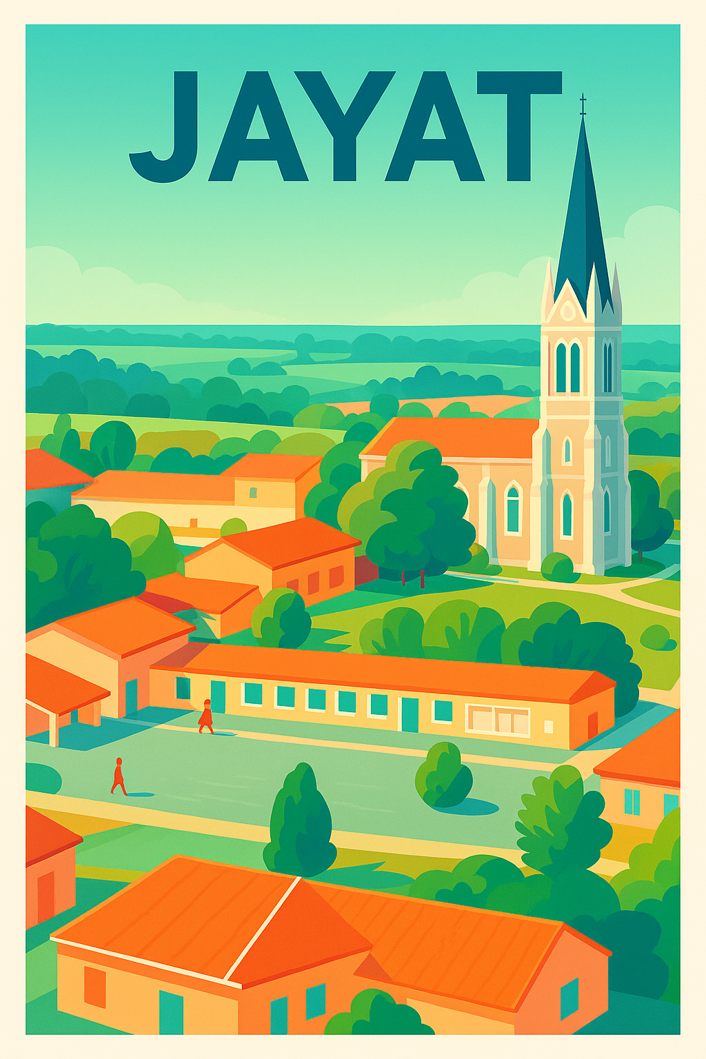 Affiche de Jayat - Charme et sérénité au cœur de la campagne
