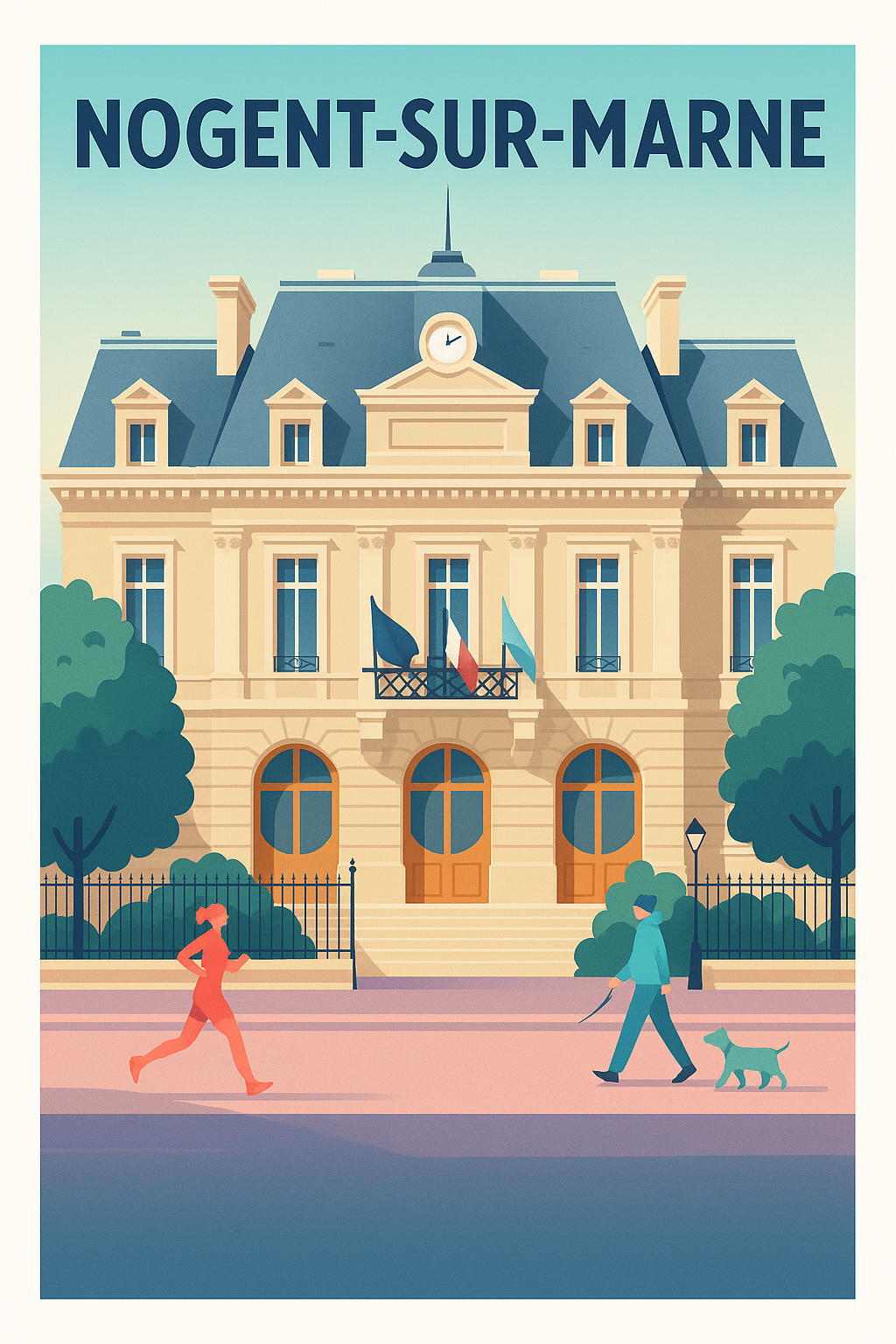 Affiche de Nogent-sur-Marne - Élégance et Sérénité urbaine