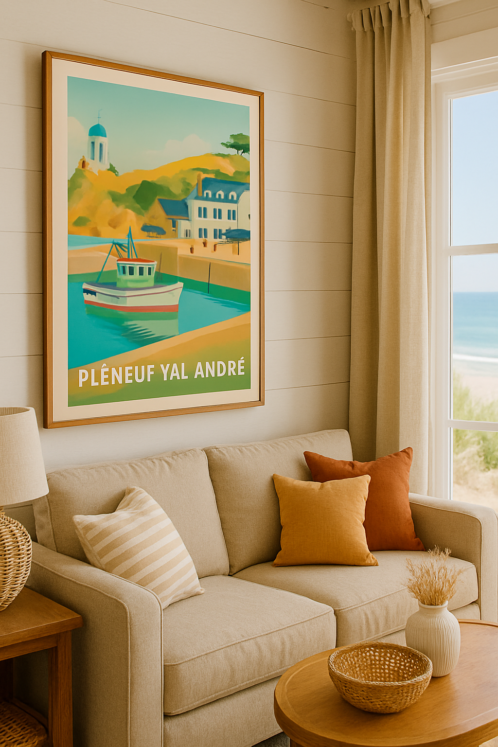 Mise en situation Affiche de Pléneuf-Val-André - Charme côtier et douceur bretonne