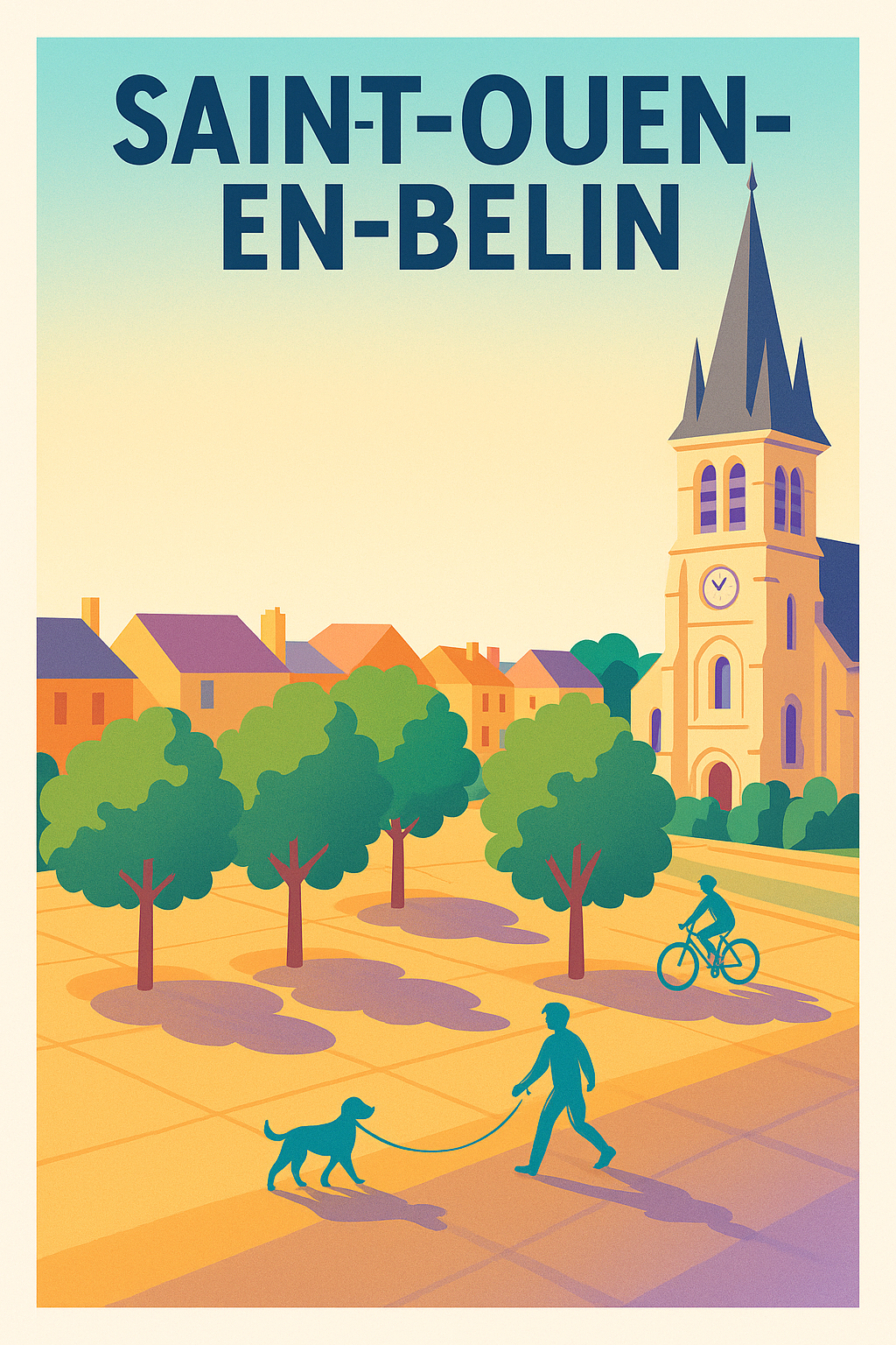 Affiche de Saint-Ouen-en-Belin - Un air de quiétude retrouvée