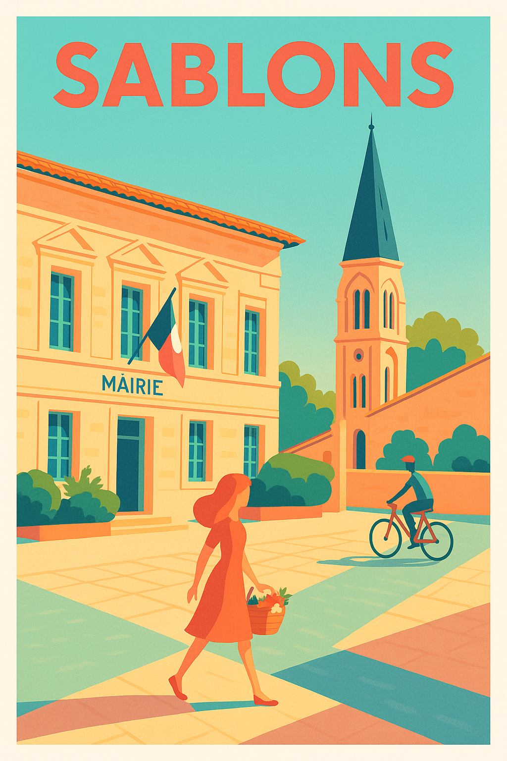 Affiche de Sablons - Charme et douceur de la vie locale