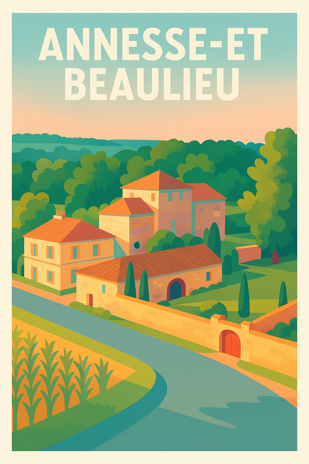 Affiche de Annesse-et-Beaulieu - Charme et sérénité à la campagne