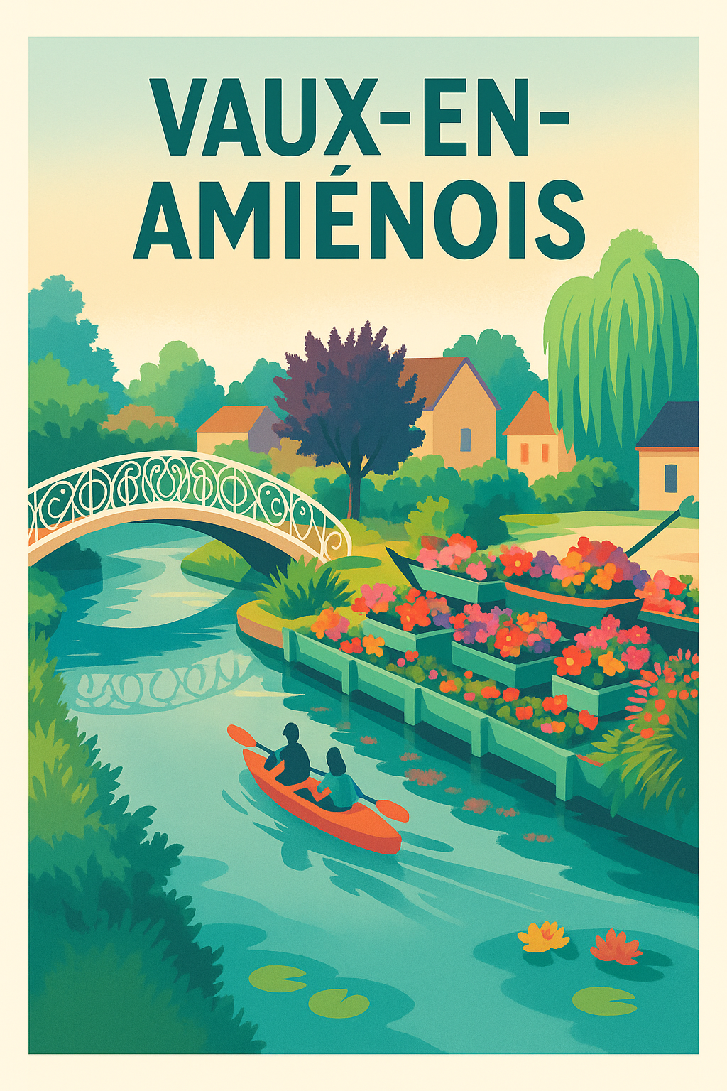 Affiche de Vaux-en-Amiénois - Escapade bucolique en canoë