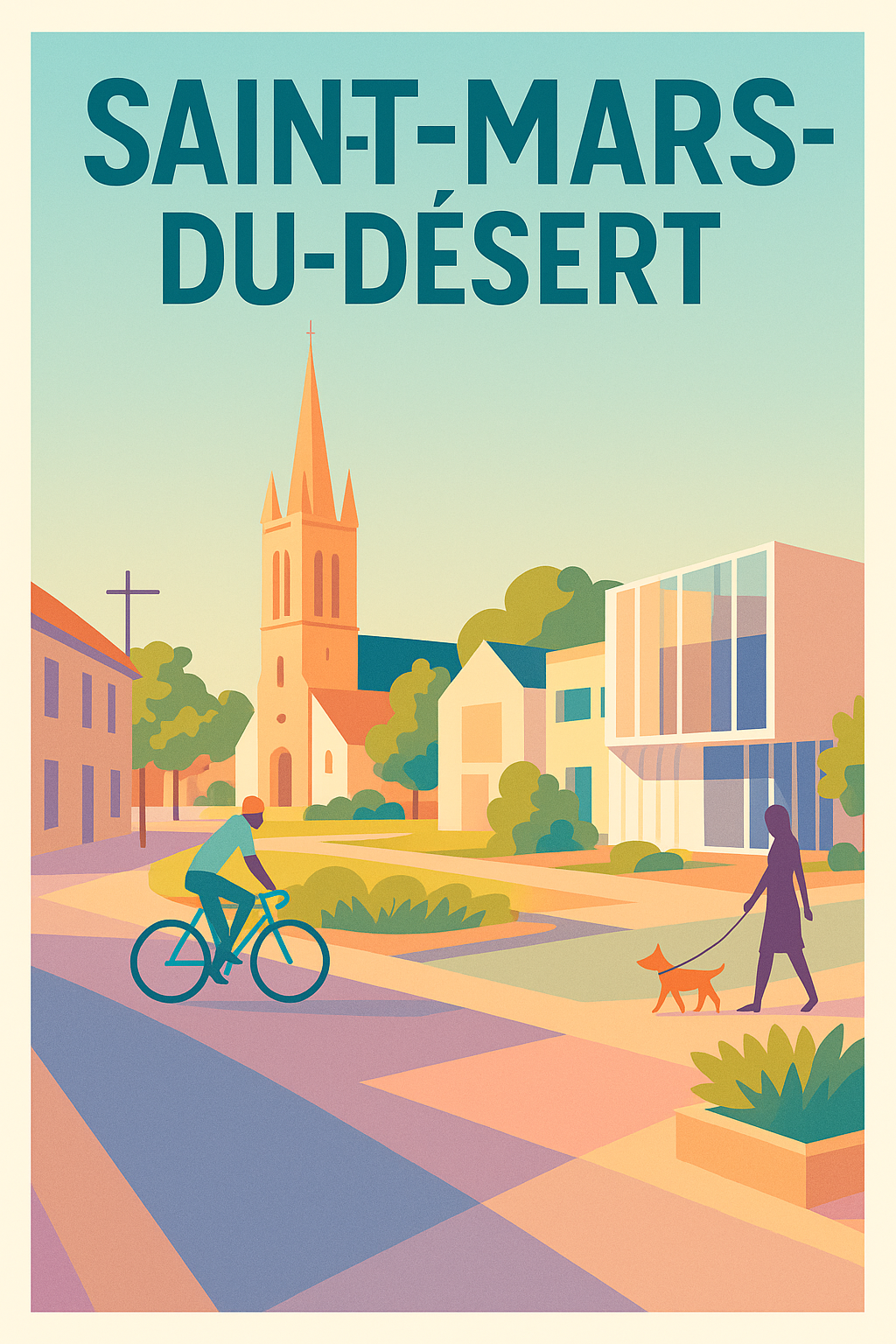 Affiche de Saint-Mars-du-Désert - Charme paisible et vie locale