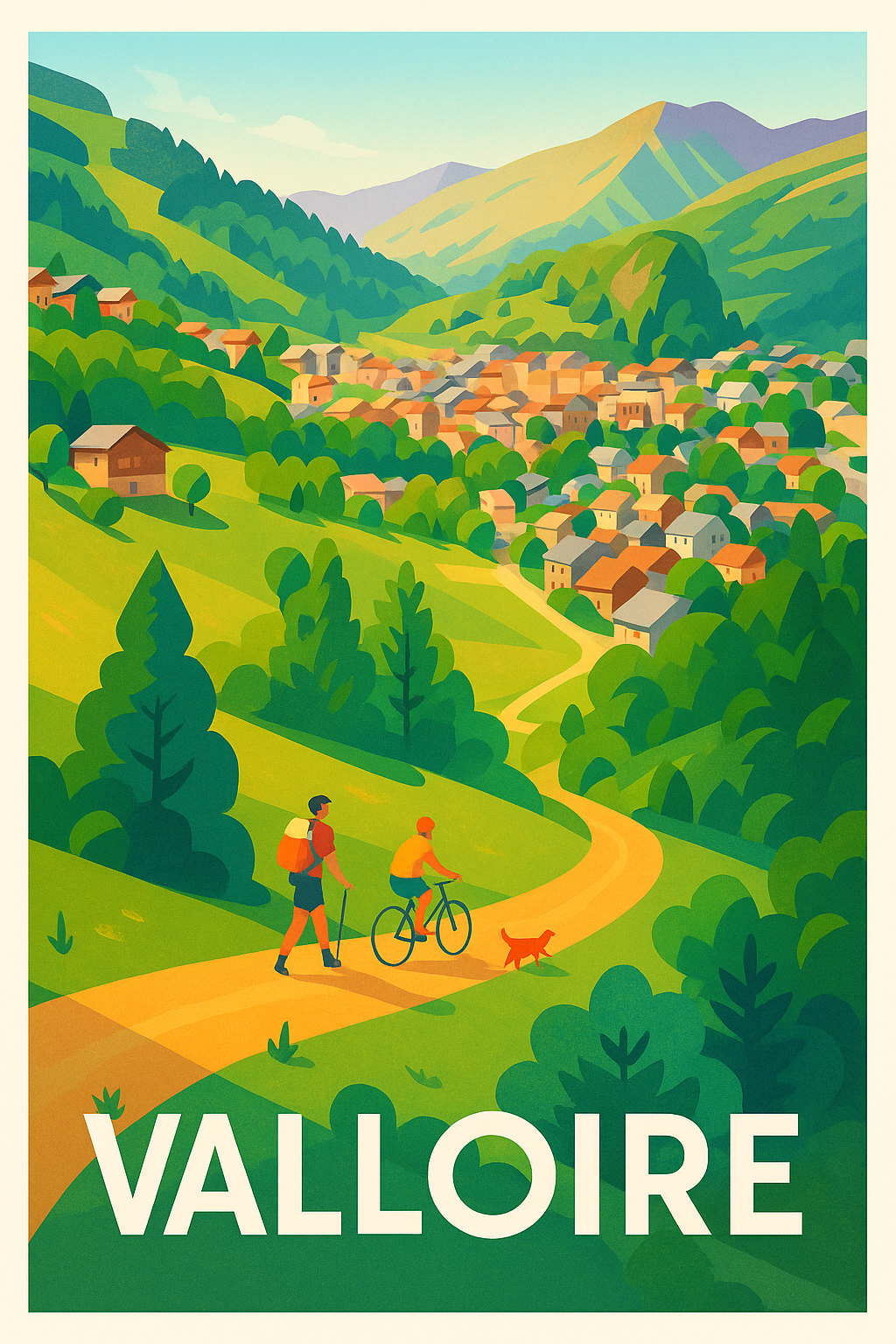 Affiche de Valloire - Évasion nature entre montagnes et village