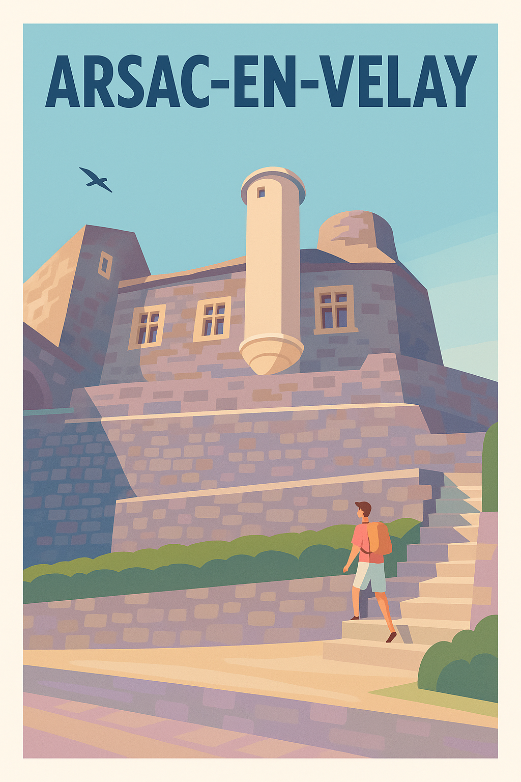 Affiche de Arsac-en-Velay - Charme historique et balade ensoleillée