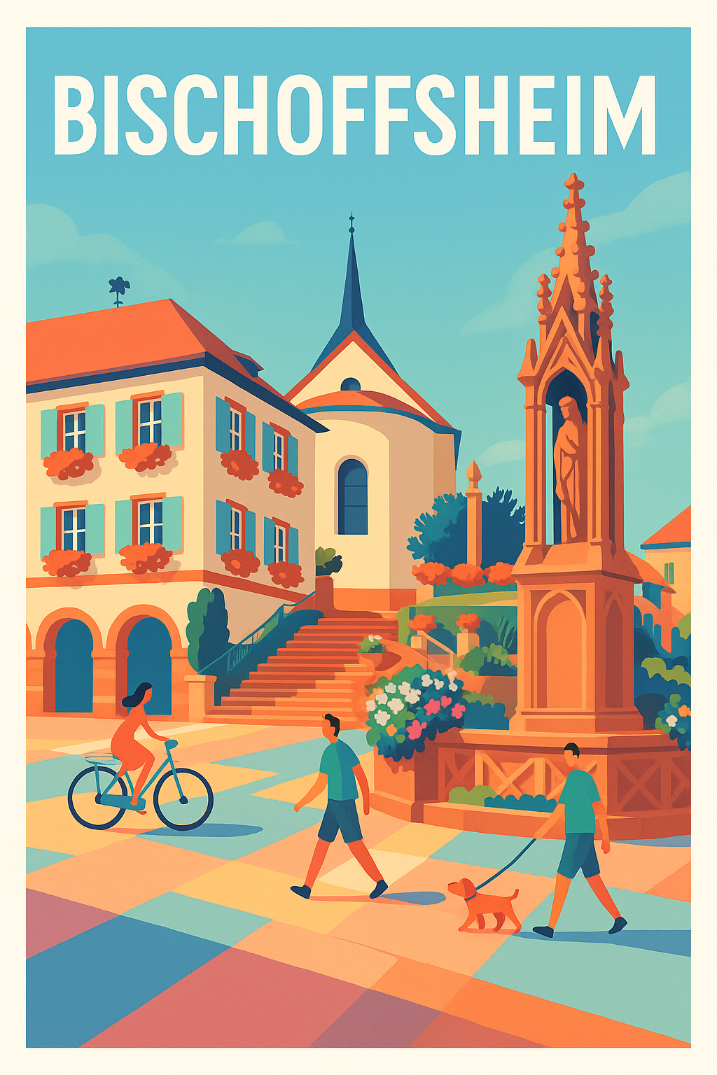 Affiche de Bischoffsheim - Charme et vie paisible au cœur de la ville
