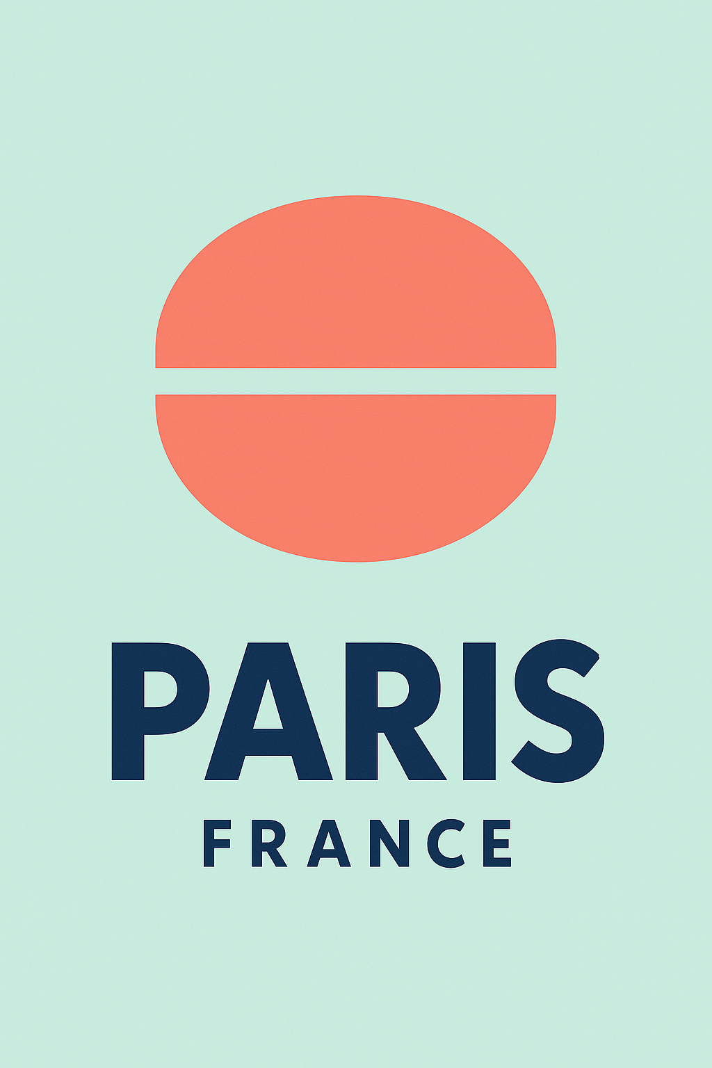 Affiche de Paris - Élégance minimaliste au cœur de la capitale