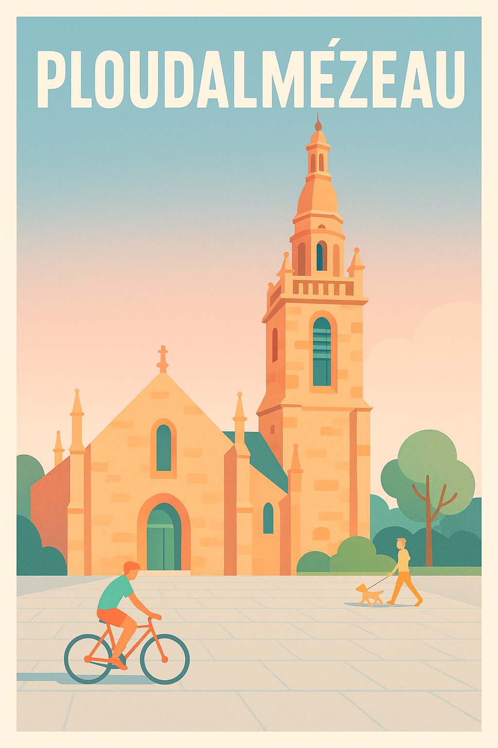 Affiche de Ploudalmézeau - Charme et sérénité bretonne